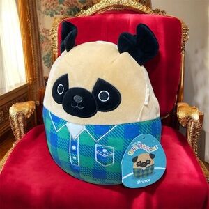 Squishmallows Prince the Pug Plush